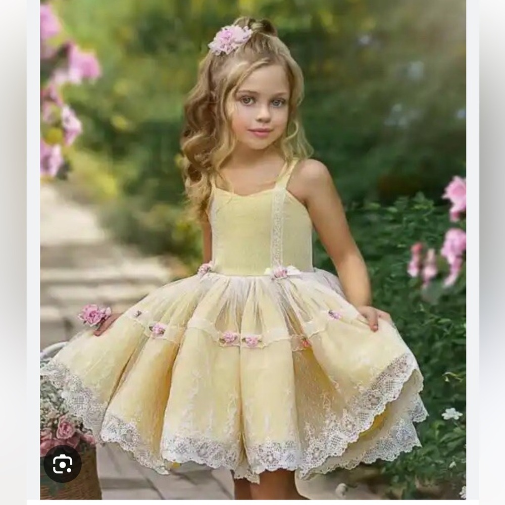 Dollcake Golly Gosh Dress in Yellow, size 6